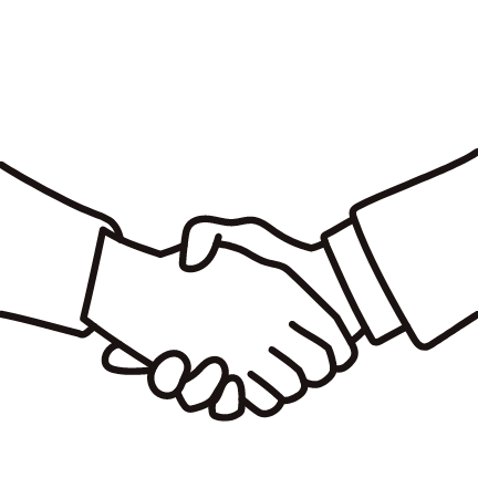 手を握っているご契約のイメージ