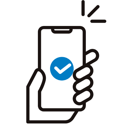 広告開始のイメージのスマホのイラスト